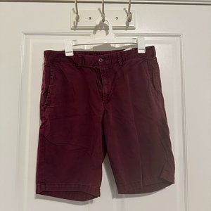 UNIQLO Chino Shorts in Burgundy, Size M
